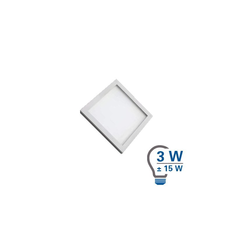 Dalle NTO LED 3 Watts - carré - Installation facile Dalle NTO LED 3 Watts - carré - Installation facile