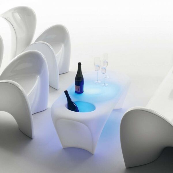 Table LILY - RGB LED - Polyéthylène - Mobilier lumineux extérieur