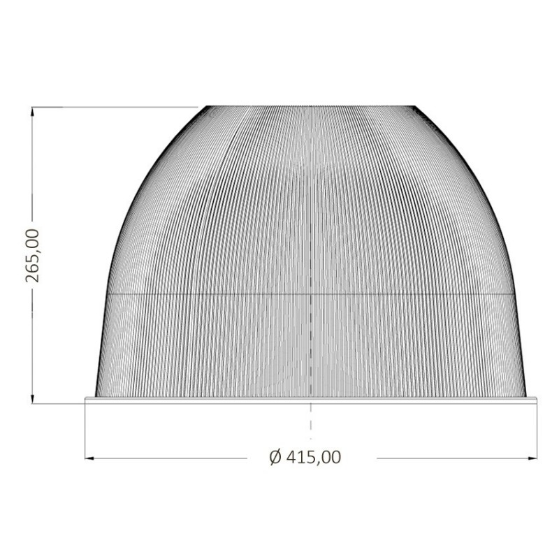 Réflecteur Opal de 70° pour cloche UFO LED en PC Réflecteur Opal de 70° pour cloche UFO LED en PC