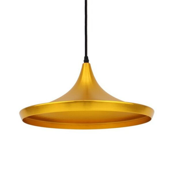 Suspension PRISCILIA avec culot E 27 en OR / NOIR ou OR